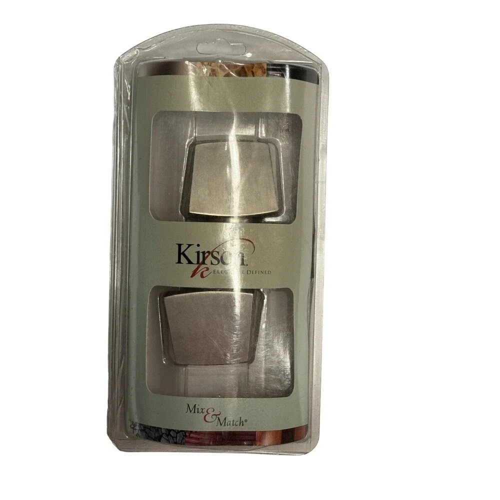 NEW Kirsch Brushed Nickel Squareish 1 3/8